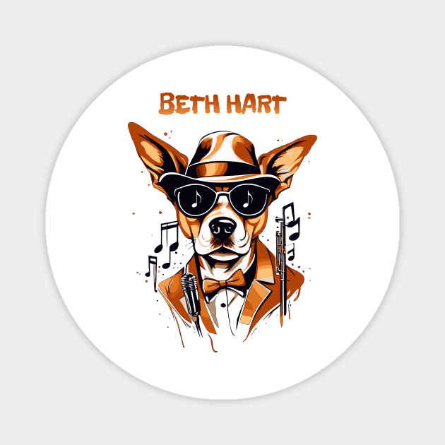 beth hart Magnet by Retro Project